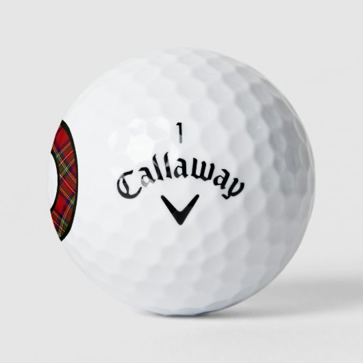 Royal Stewart Clan Kariert Golf Balls Golfball (Logo)