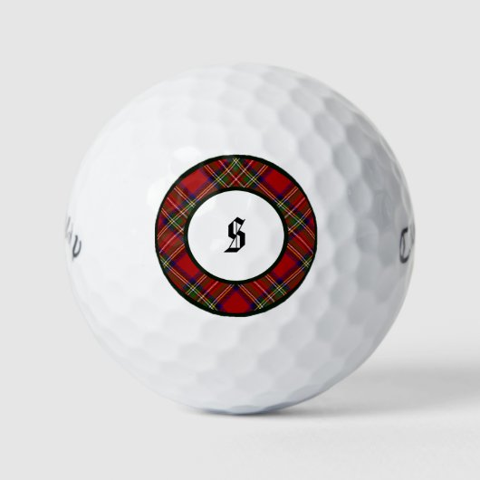 Royal Stewart Clan Kariert Golf Balls Golfball (Vorderseite)