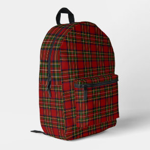 Royal Stewart Clan Tartan Kariert Bedruckter Rucksack