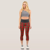 Royal Stewart Clan Tartan Kariert Capri Leggings (Vorderseite)