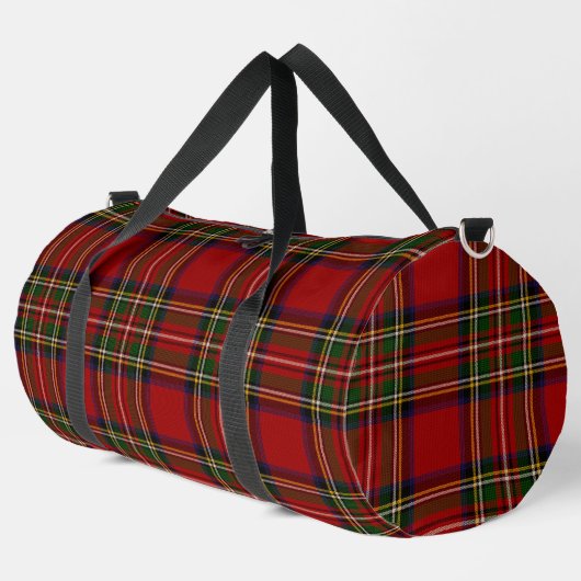 Royal Stewart Clan Tartan Kariert Duffle Bag (Linke Ecke)