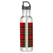 Royal Stewart Clan Tartan Kariert Edelstahlflasche (Rückseite)