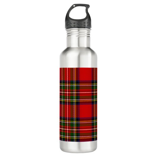 Royal Stewart Clan Tartan Kariert Edelstahlflasche (Vorderseite)