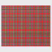 Royal Stewart Clan Tartan Kariert Geschenkpapier (Flach)