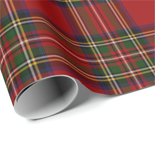 Royal Stewart Clan Tartan Kariert Geschenkpapier (Rolleneckpunkt)
