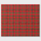 Royal Stewart Clan Tartan Kariert Geschenkpapier (Flach)