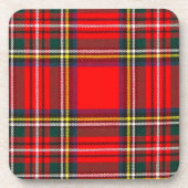 Royal Stewart Clan Tartan Kariert Getränkeuntersetzer (Vorderseite)