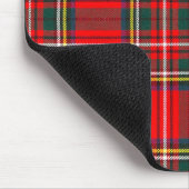 Royal Stewart Clan Tartan Kariert Mousepad (Ecke)