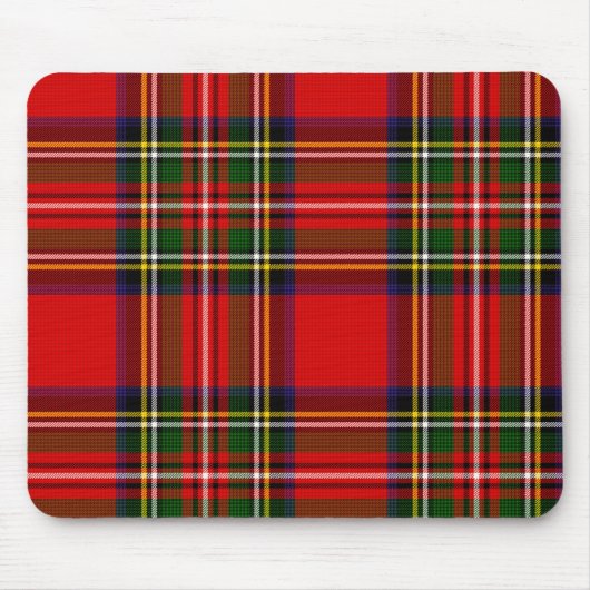 Royal Stewart Clan Tartan Kariert Mousepad (Vorne)