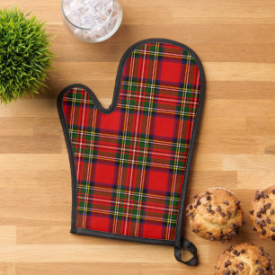 Royal Stewart Clan Tartan Kariert Ofenhandschuh