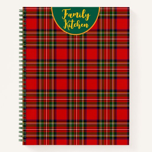 Royal Stewart Clan Tartan Kariert Personalisiert Notizblock (Vorderseite)