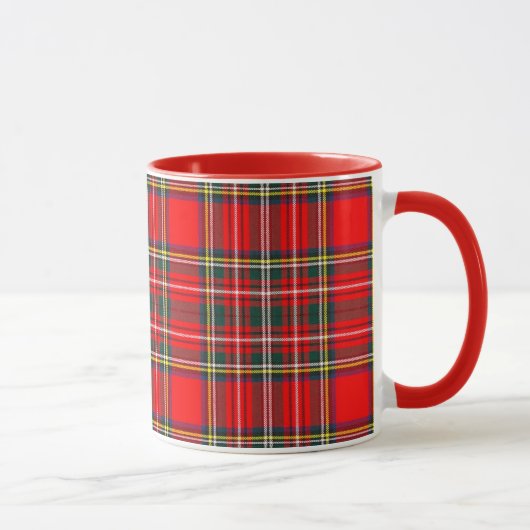 Royal Stewart Clan Tartan Kariert Tasse (Rechts)