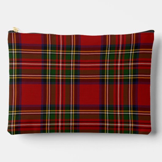 Royal Stewart Clan Tartan Kariert Zubehörtasche (Vorderseite)