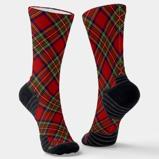 Royal Stewart Clan Tartan Karierte Muster Socken (Gewinkelt)