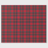 Royal Stewart Clan Tartan Wrapping Paper Geschenkpapier (Flach)