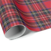 Royal Stewart Clan Tartan Wrapping Paper Geschenkpapier (Rolleneckpunkt)