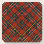 Royal Stewart Classic Red Scottish Tartan Getränkeuntersetzer (Vorderseite)
