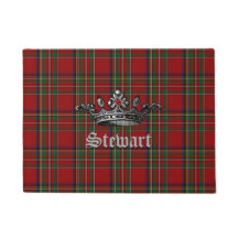Royal Stewart Crown Personalisiert Door Mat