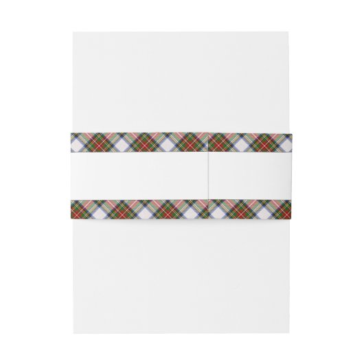 Royal Stewart Dress Clan Tartan Scottish Kariert Einladungsbanderole (Rückseitenbeispiel)
