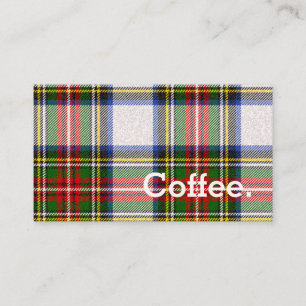 Royal Stewart Dress Tartan Simple Coffee Treuekarte
