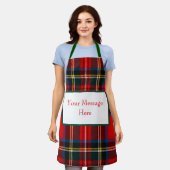 Royal Stewart Kariert CUSTOMIZE Unisex Schürze (Getragen)