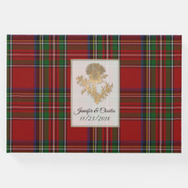 Royal Stewart Kariert Thistle Wedding Guest Book Gästebuch