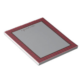 Royal Stewart Original Scottish Tartan  Notizblock