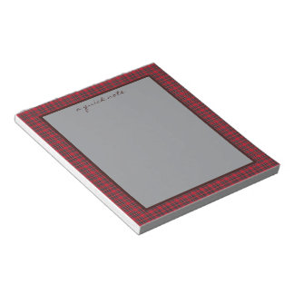 Royal Stewart Original Scottish Tartan  Notizblock