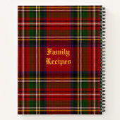 Royal Stewart Personalisiert Recipe Notizblock (Rückseite)