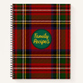 Royal Stewart Personalisiert Recipe Notizblock (Vorderseite)