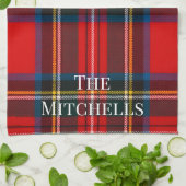 Royal Stewart Red Plaid PERSONALIZE Geschirrtuch (Gefaltet)
