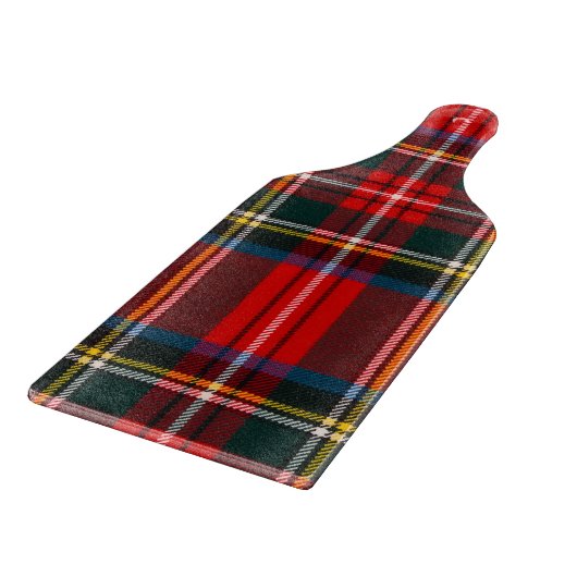 Royal Stewart Red Plaid Schneidebrett (Ecke)