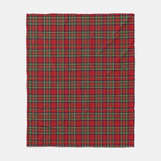 Royal Stewart Red Tartan Kariert Fleecedecke (Vorderseite)