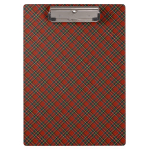Royal Stewart Rot und Blau Tartan Klemmbrett