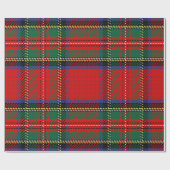 Royal Stewart rote und grüne Schotten tartan Muste Geschenkpapier (Flach)