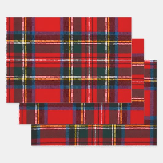 Royal Stewart Rotkariert Geschenkpapier Set (Set)
