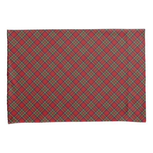 Royal Stewart Scottish Clan Tartan Kariert Kissenbezug (Vorderseite-Rechts)