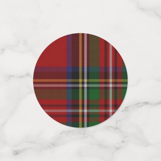 Royal Stewart Scottish Wedding Confetti Konfetti (Klein Vorderseite)
