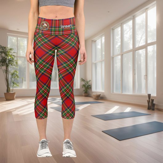 Royal Stewart Tartan Capri Leggings