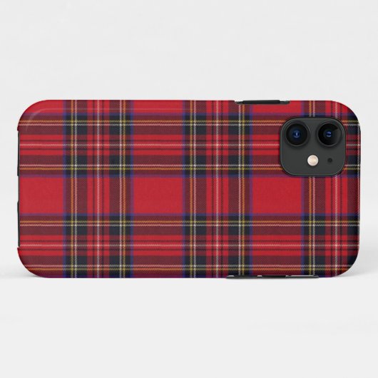 Royal Stewart Tartan Case-Mate iPhone Hülle (Rückseite (Horizontal))