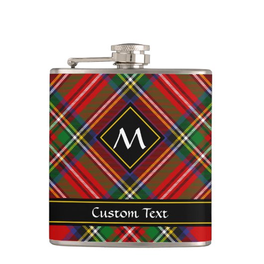 Royal Stewart Tartan Flachmann (Vorderseite)