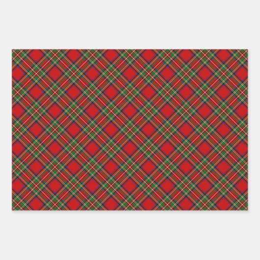 Royal Stewart Tartan Geschenkpapier Set (Vorderseite 3)