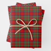 Royal Stewart Tartan Geschenkpapier Set (Beispiel)