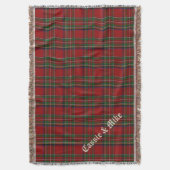 Royal Stewart Tartan Kariert Custom Throw Blanket Decke (Vorderseite Vertikal)