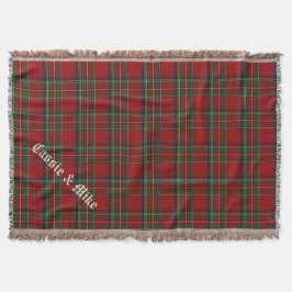 Royal Stewart Tartan Kariert Custom Throw Blanket Decke