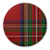 Royal Stewart Tartan Kariert Drawer Pull Keramikknauf (Vorderseite)