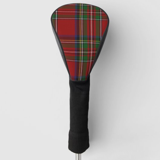 Royal Stewart Tartan Kariert Driver Cover Golf Headcover (Vorderseite)