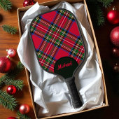 Royal Stewart Tartan Kariert mit Name Pickleball Schläger