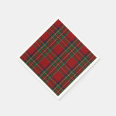 Royal Stewart Tartan Kariert Paper Napkins Serviette (Ecke)