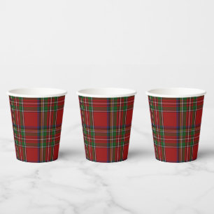 Royal Stewart Tartan Kariert Pappbecher